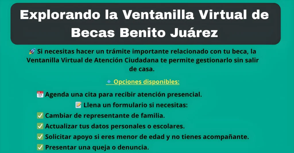 Explorando la Ventanilla Virtual de Becas Benito Juárez