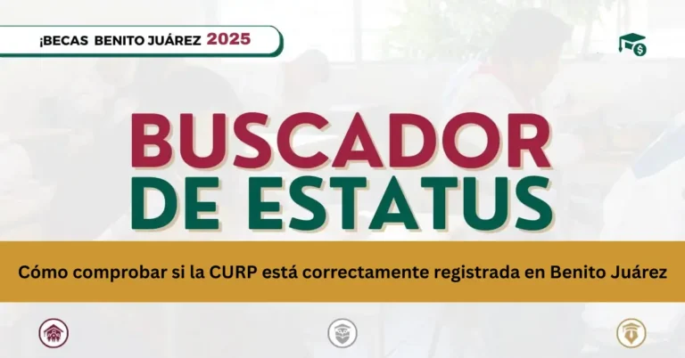 Cómo comprobar si la CURP está correctamente registrada en Benito Juárez