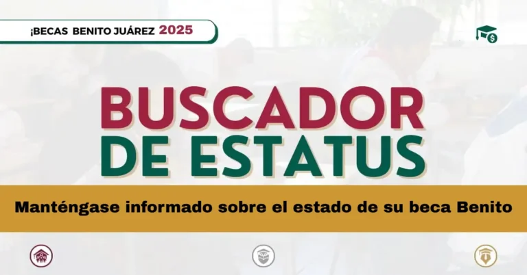 Manténgase informado sobre el estado de su beca Benito