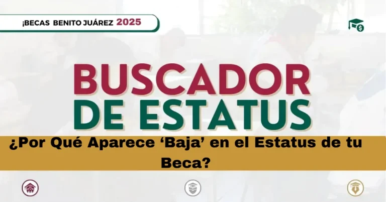 ¿Por Qué Aparece ‘Baja’ en el Estatus de tu Beca?