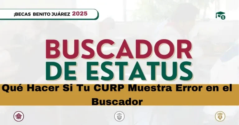 Qué Hacer Si Tu CURP Muestra Error en el Buscador