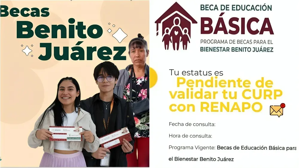 CURP no coincide en el sistema de la Beca Benito Juárez